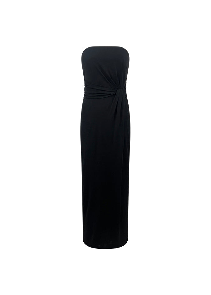 Strapless Bustier Full Length Dress
