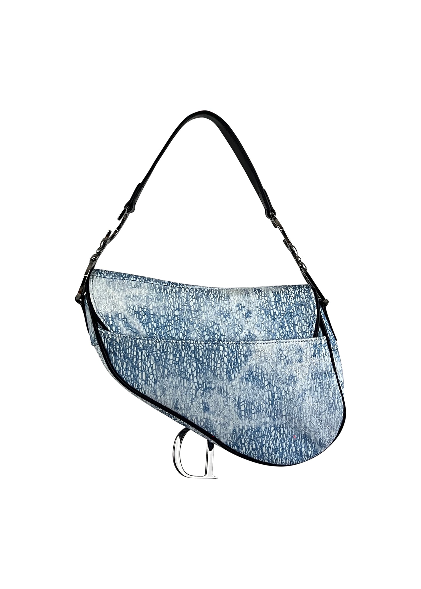Denim Sequin Embellished Saddle