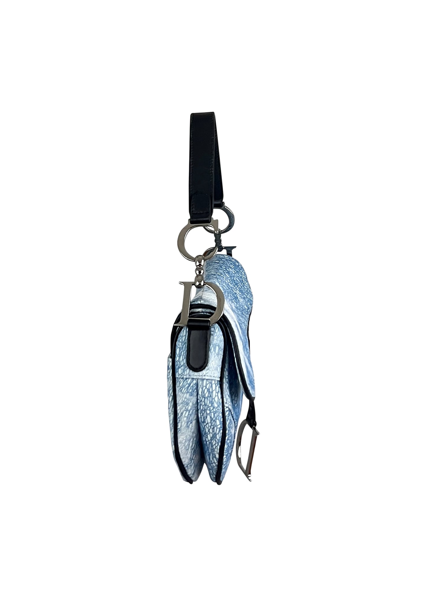 Denim Sequin Embellished Saddle