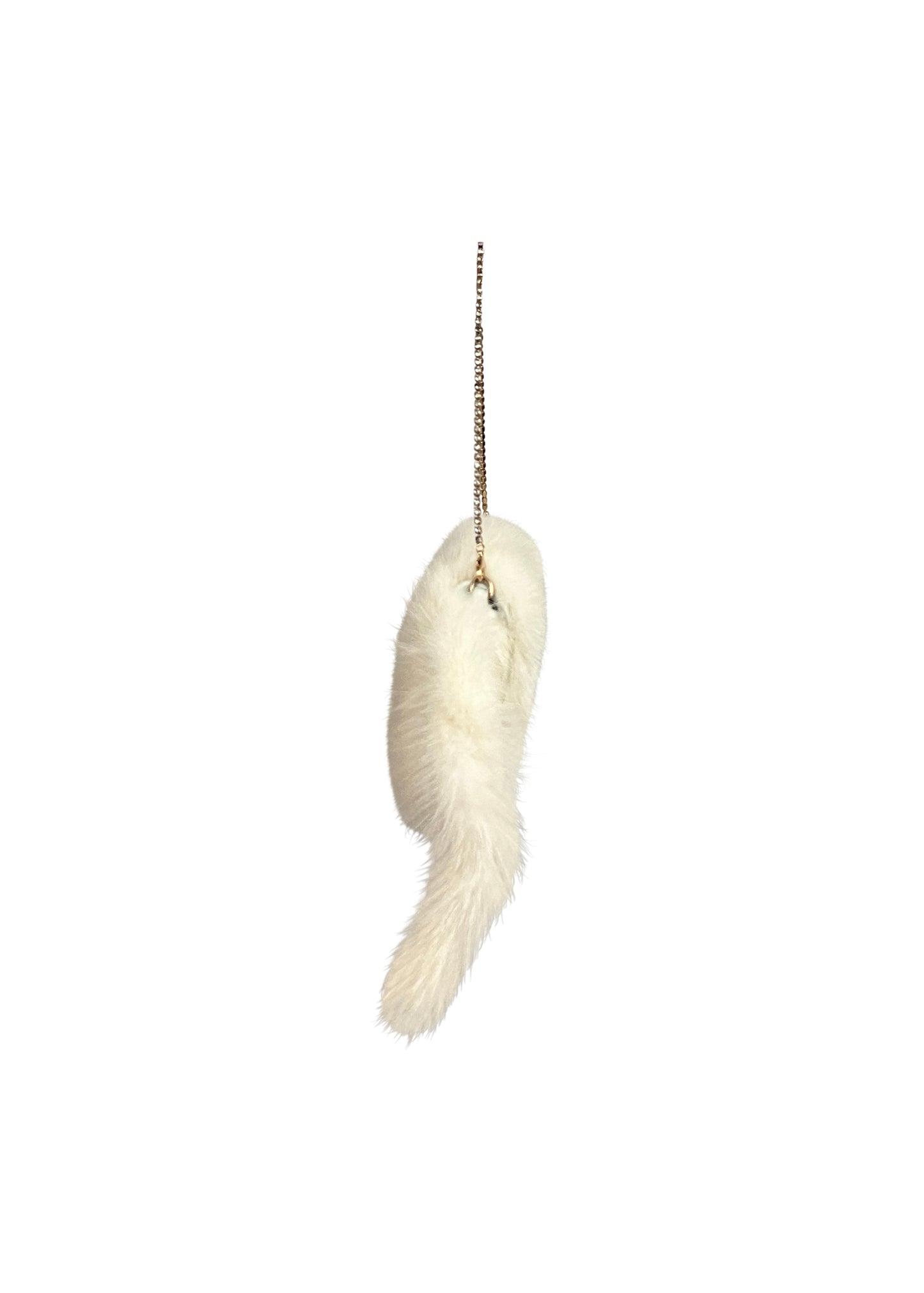 White Mink Pearl Dragon Evening Bag
