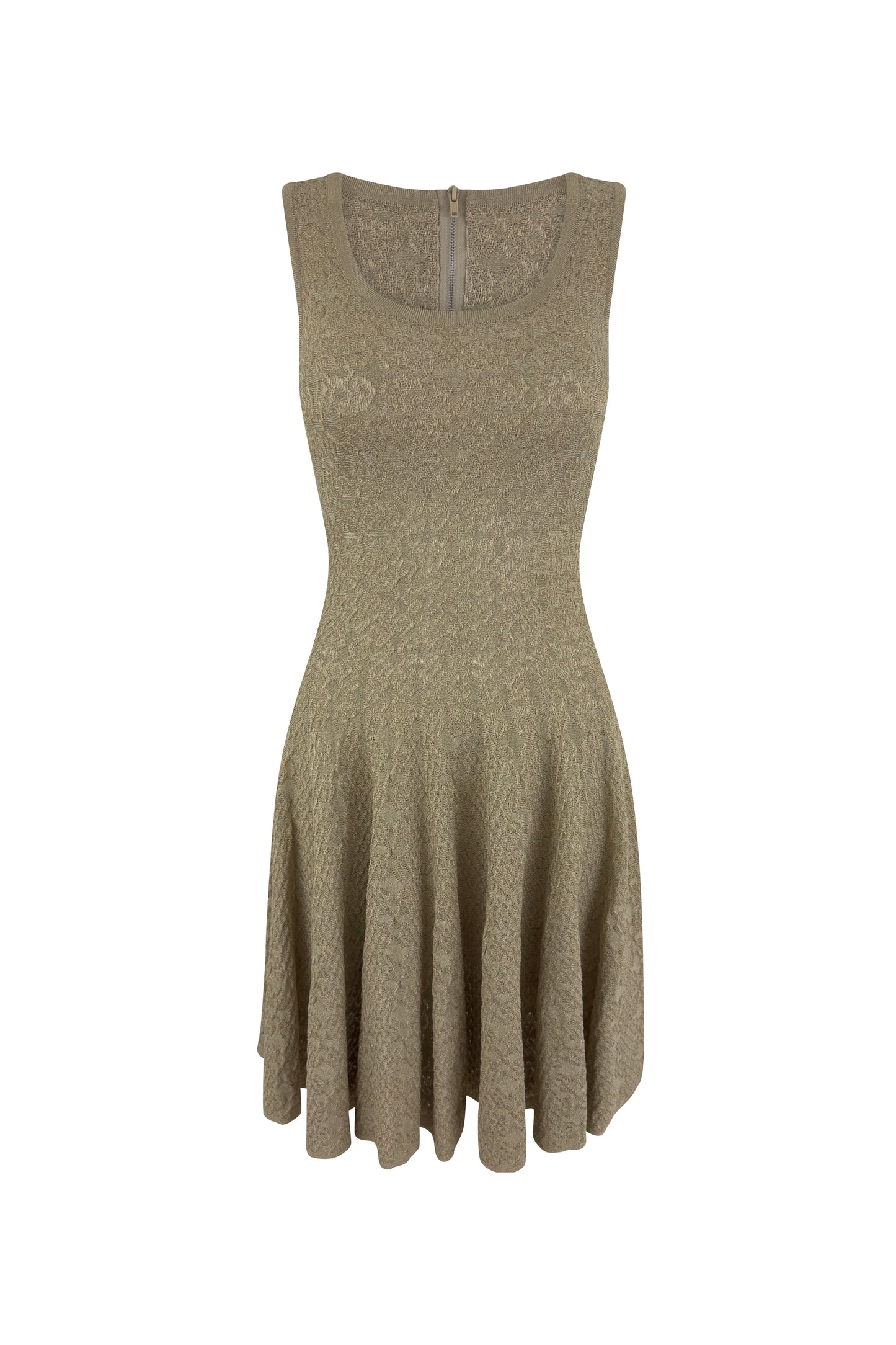 Gold Knit Dress & Cardigan Set