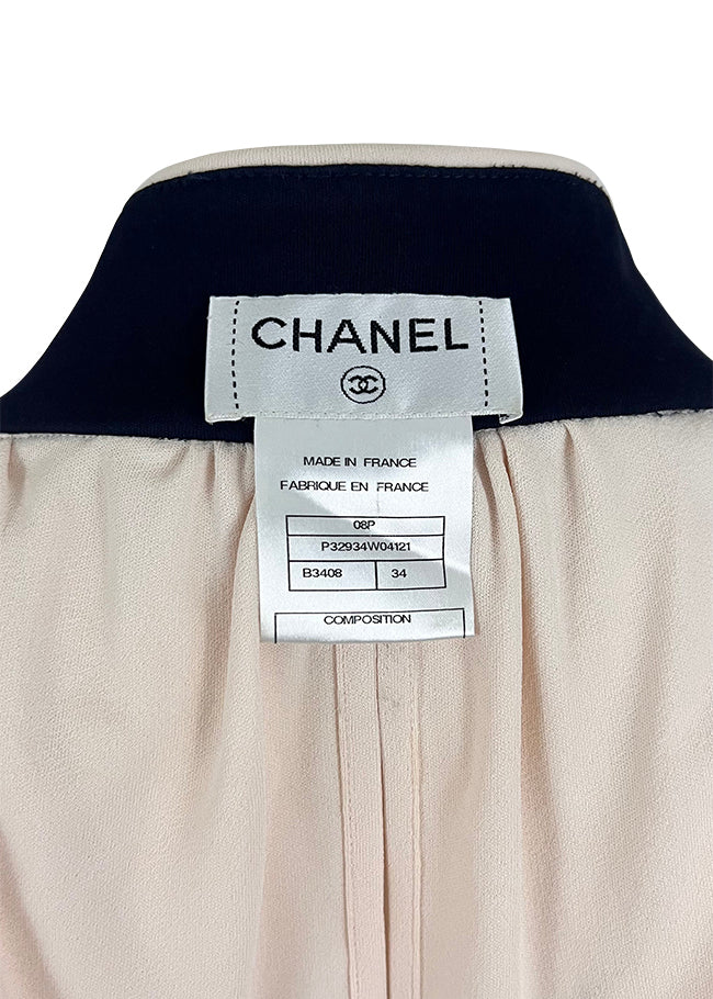 Ballet Pink Top with Contrast Buttons & Epaulets