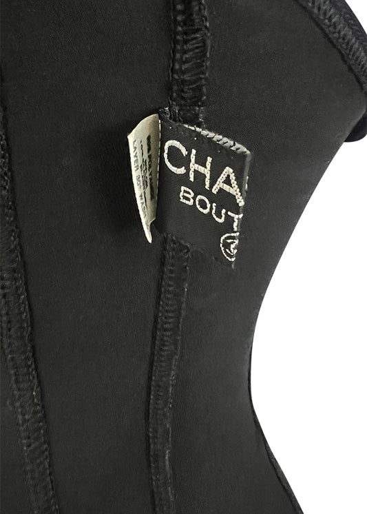 Black Chain Strap Bodysuit