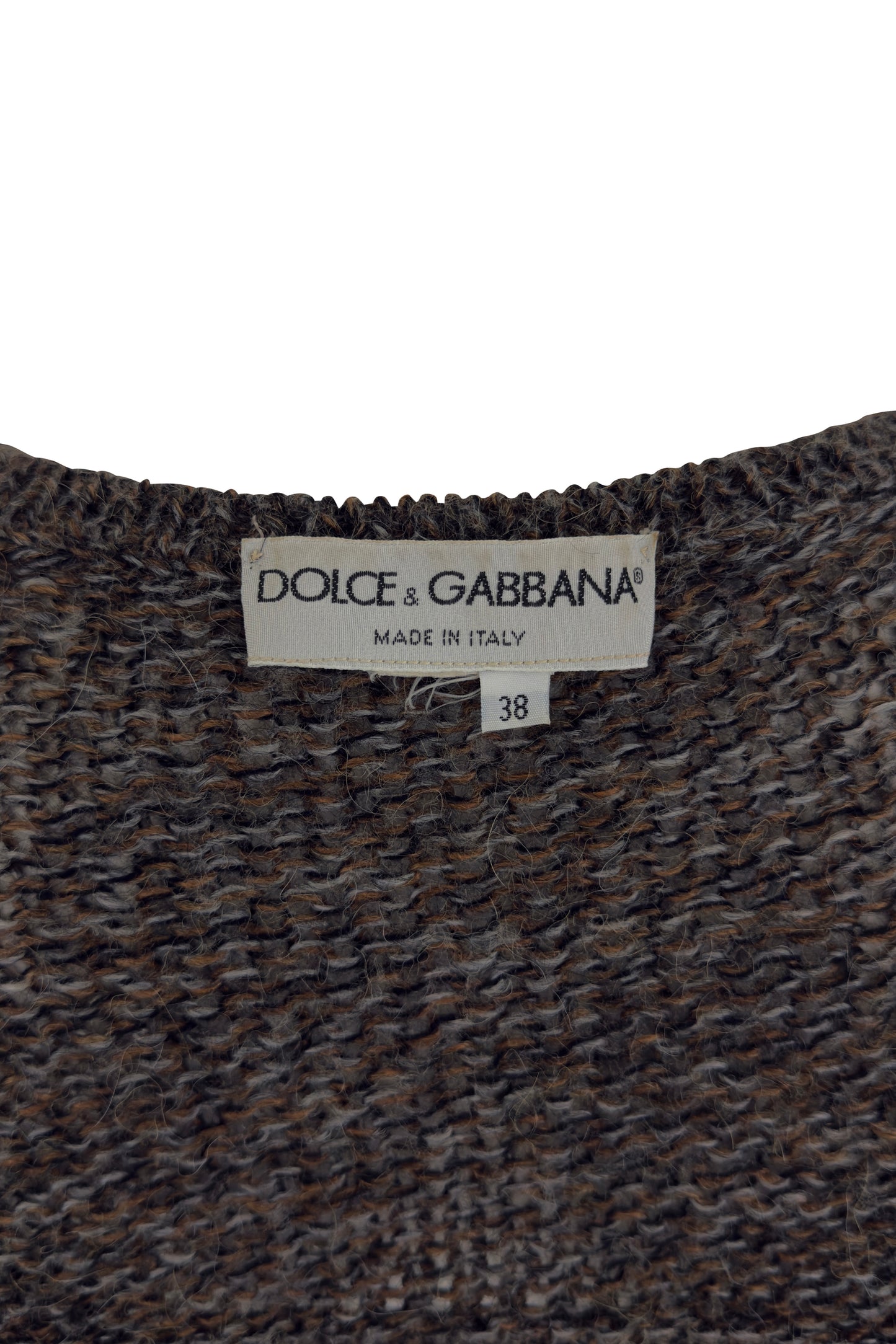 Brown Cropped Micro Cardigan