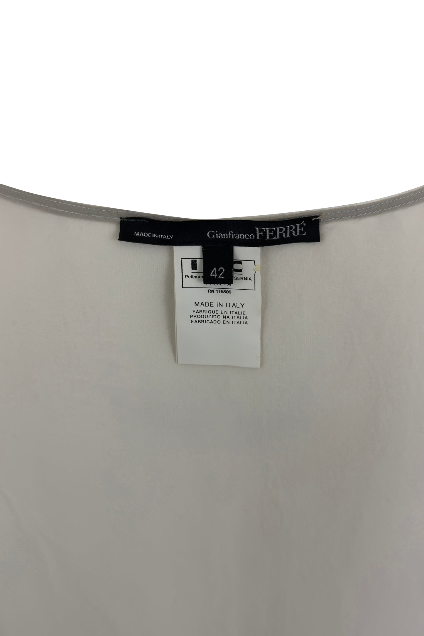 Grey Silk Water Print Top