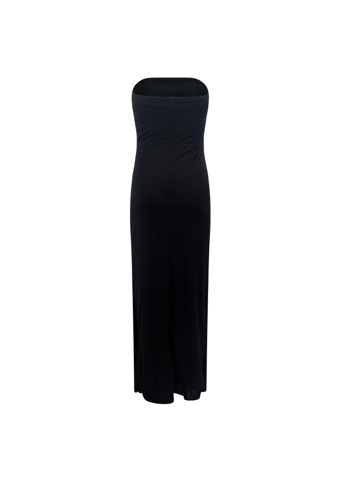 Strapless Bustier Full Length Dress