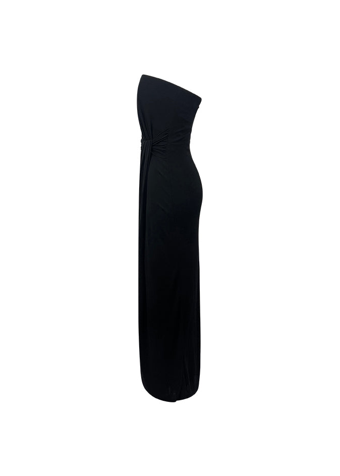 Strapless Bustier Full Length Dress