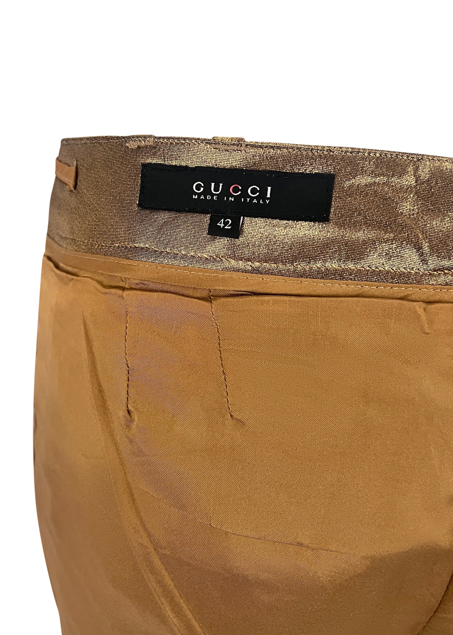 Gold Lamé Suiting Pants