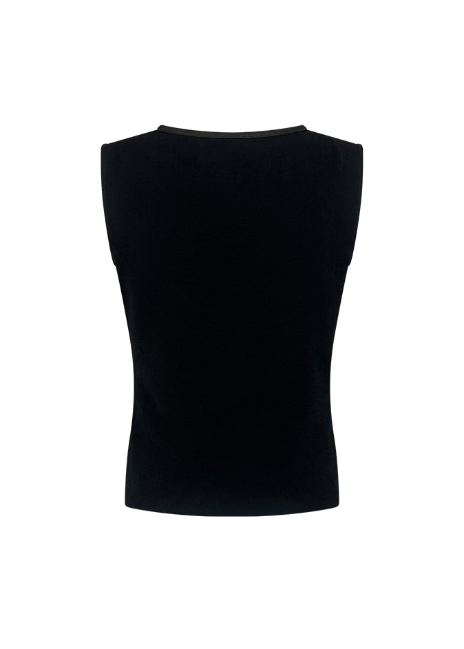 Ribbed Side Zip Top