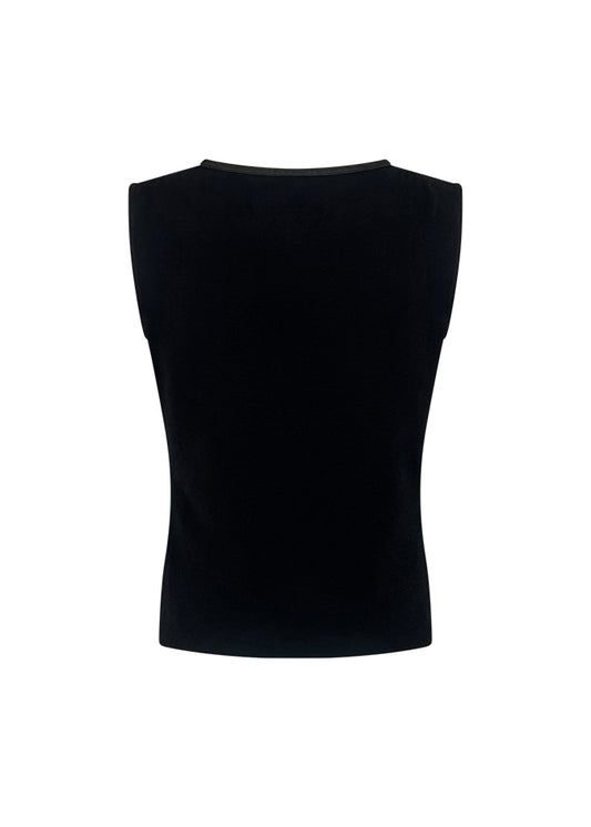 Ribbed Side Zip Top