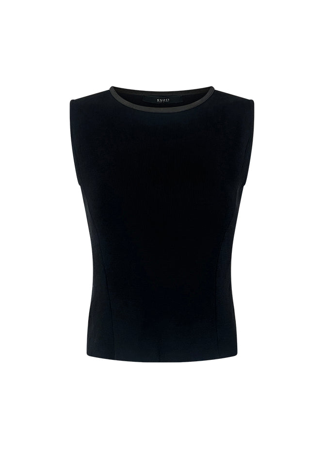 Ribbed Side Zip Top