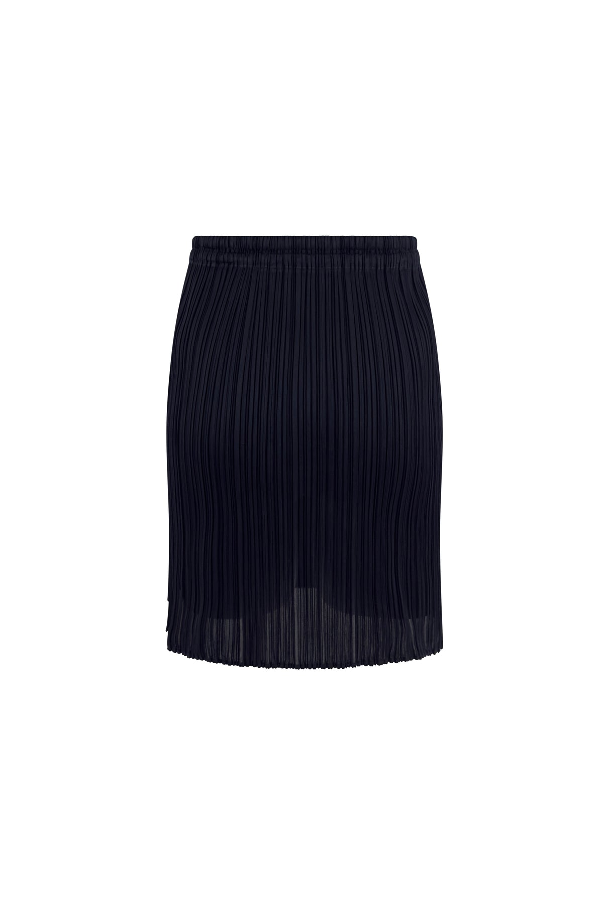 Navy Pleats Please Mini Skirt