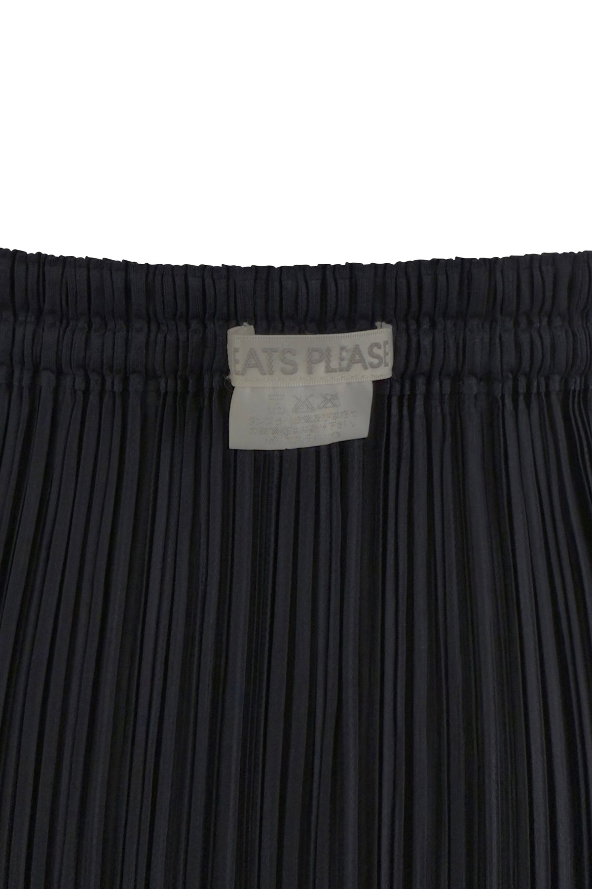 Navy Pleats Please Mini Skirt