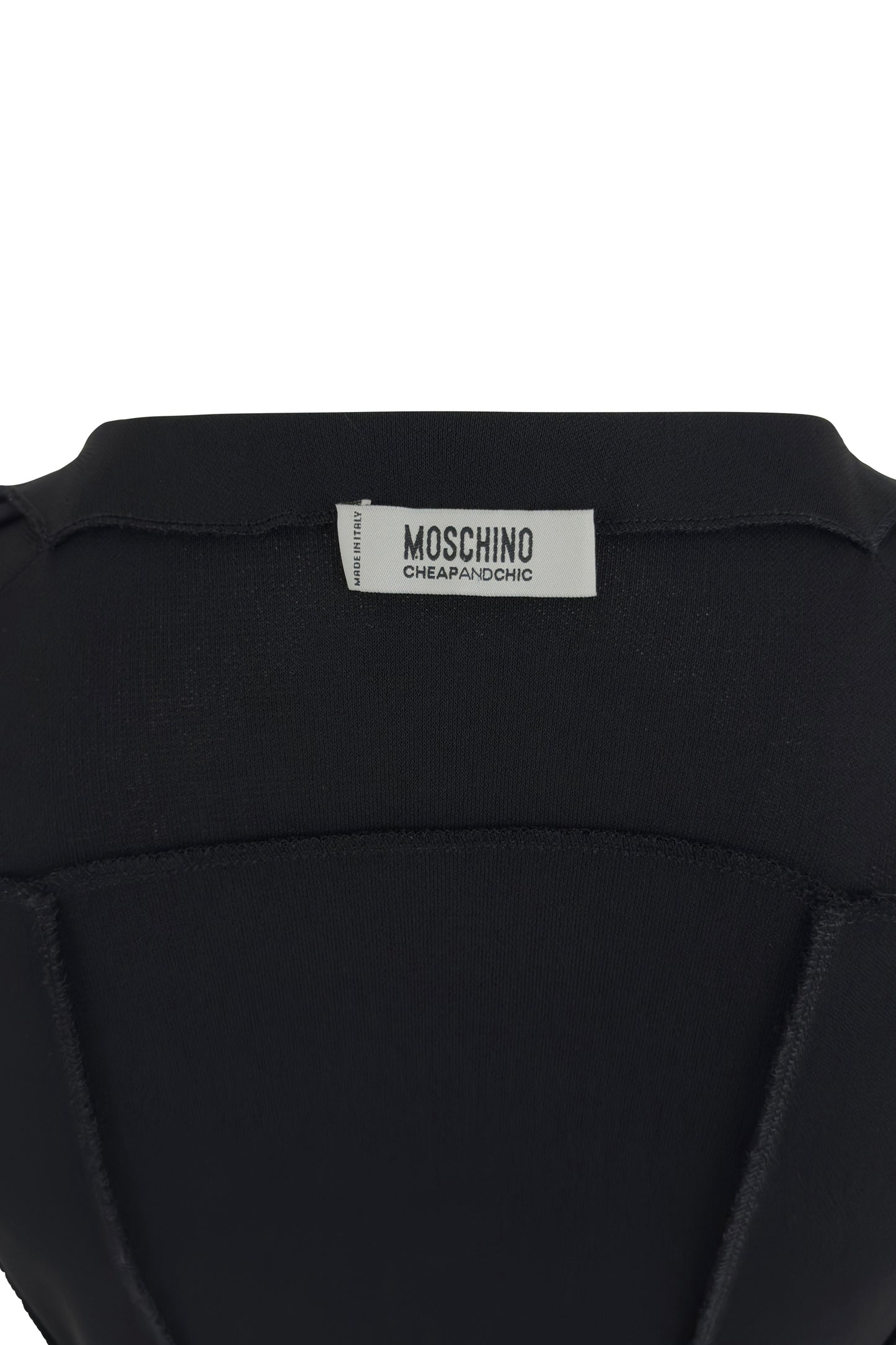 Black ‘Cheap & Chic’ Deep-V Tie-Front Dress