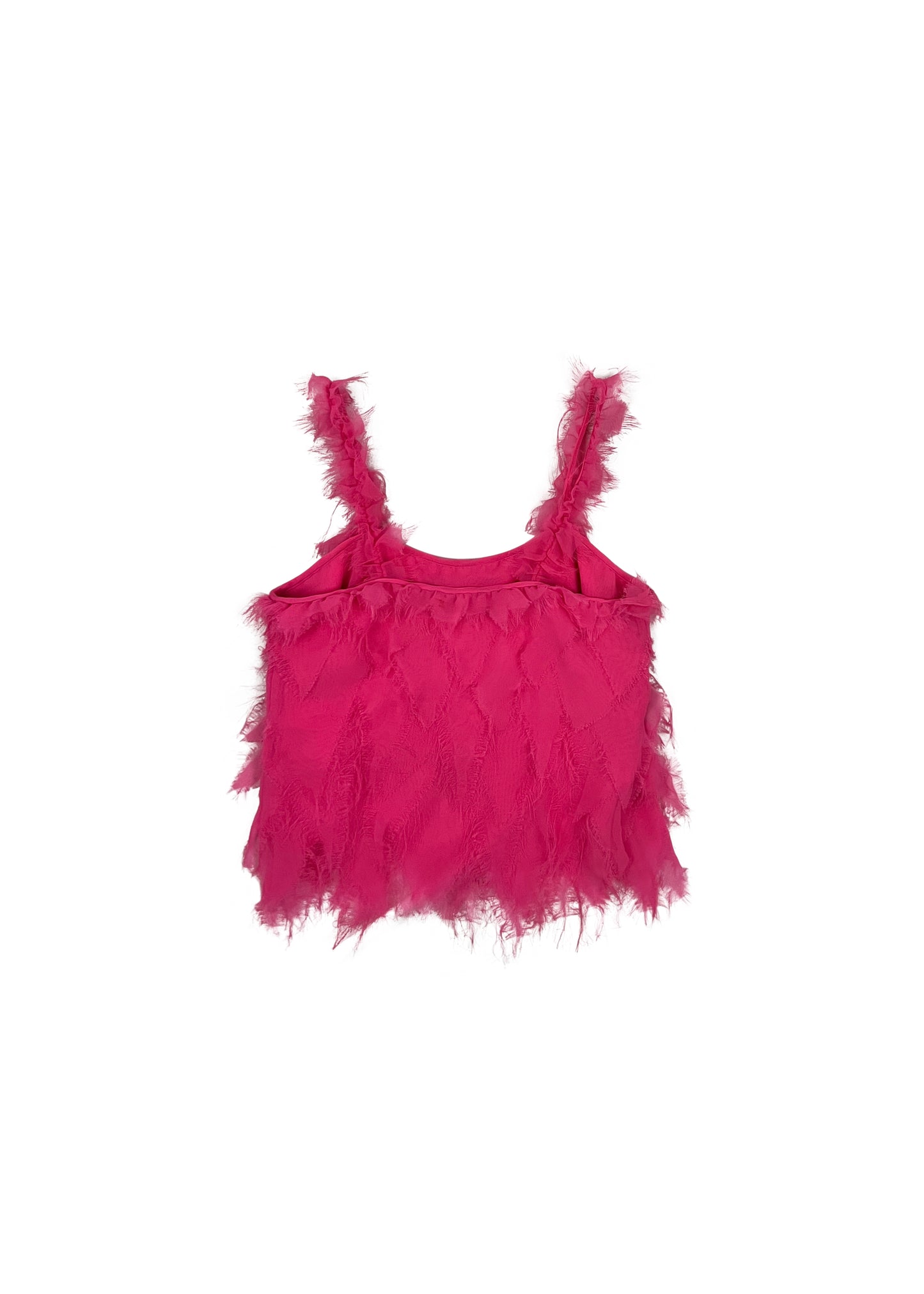 Pink Frayed Camisole