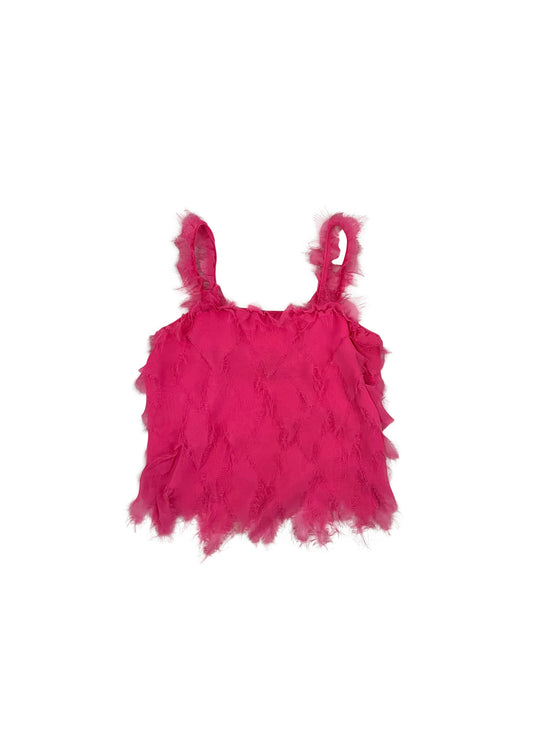 Pink Frayed Camisole