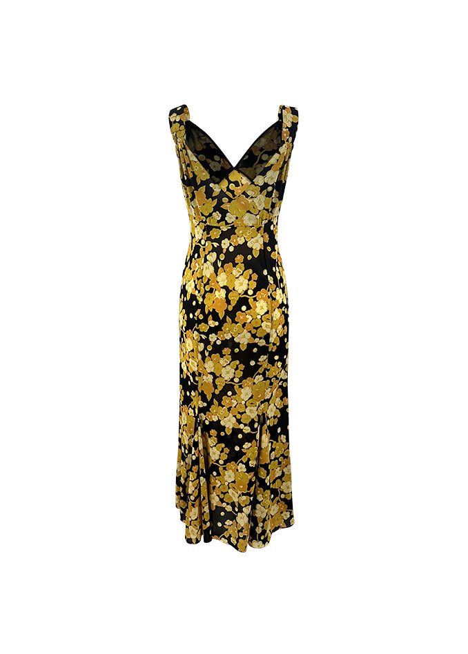 OMO Yellow Floral Maxi Dress