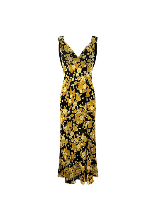 OMO Yellow Floral Maxi Dress