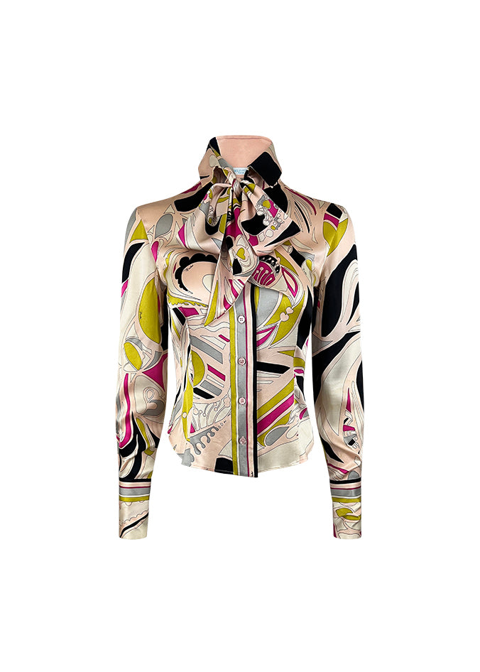 Silk Pussybow Blouse