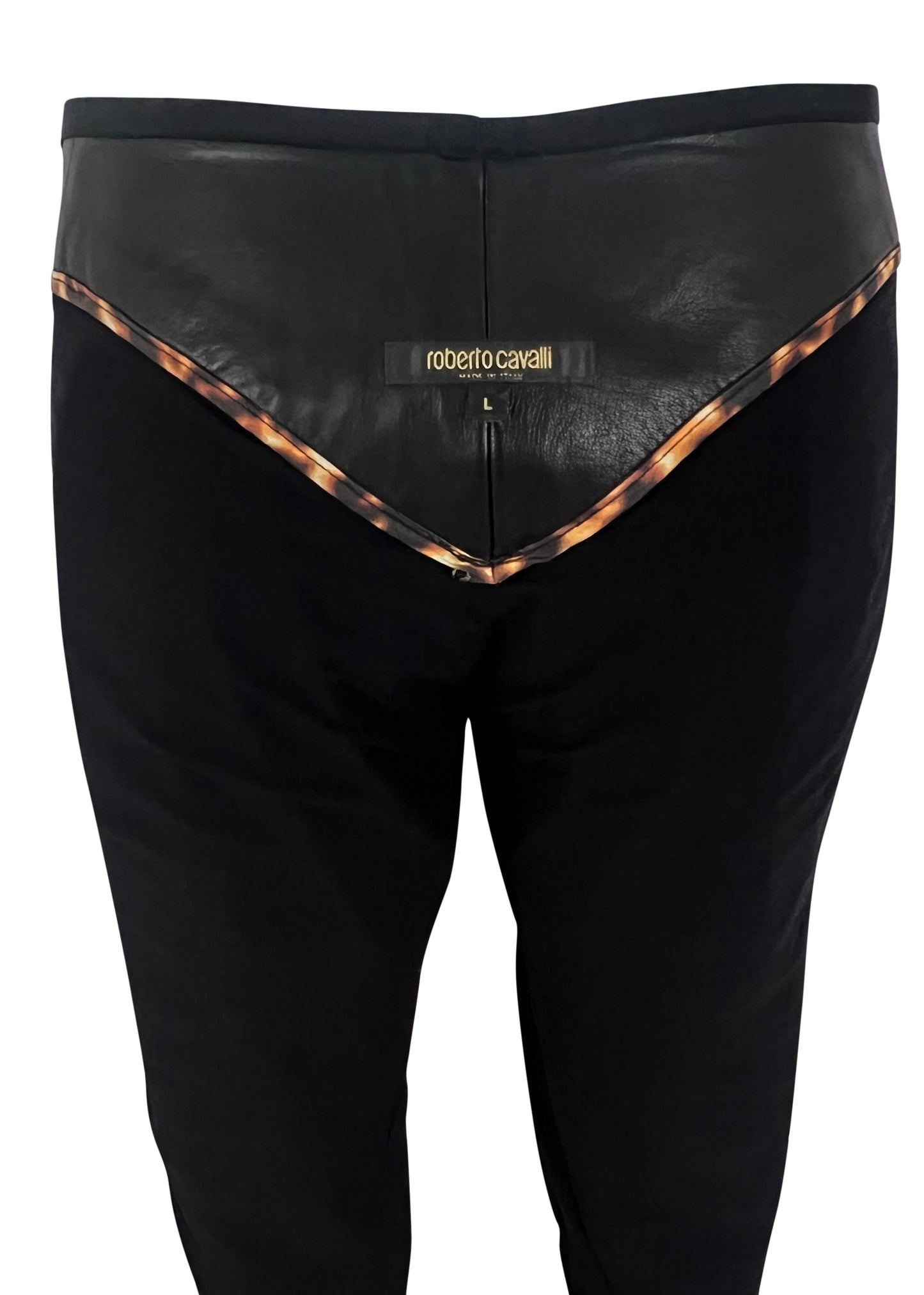 Leather Dragon Laser Cut Pants