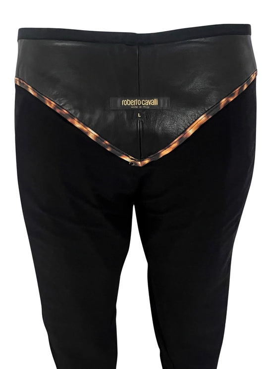 Leather Dragon Laser Cut Pants