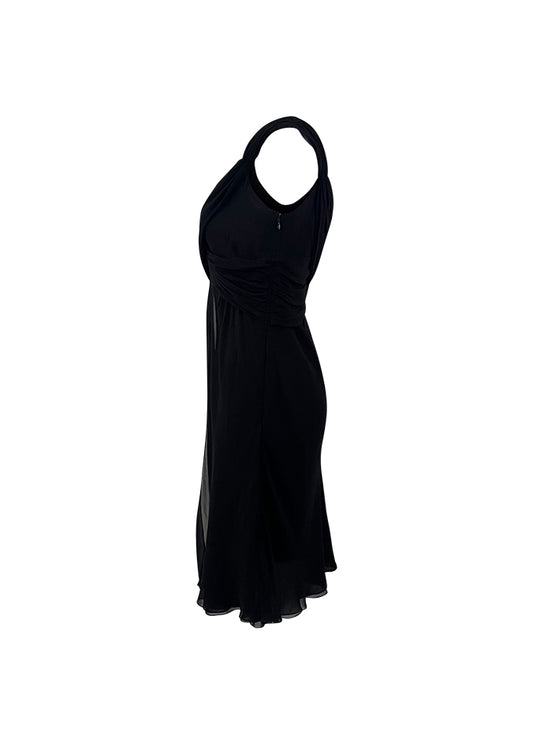 Black Silk Chiffon Dress
