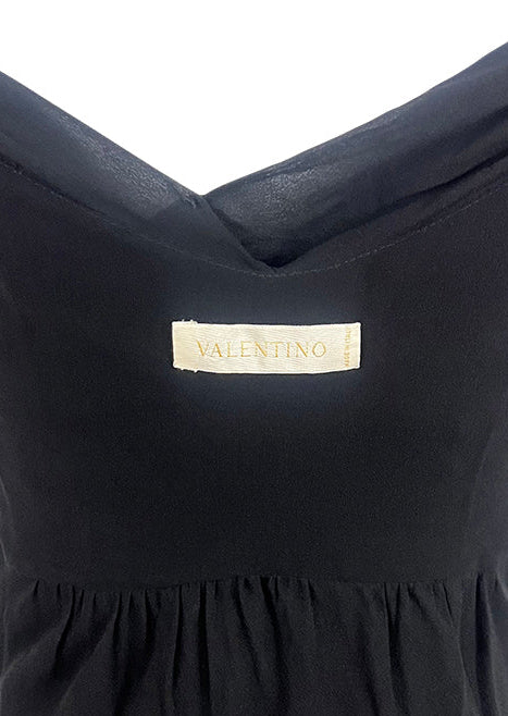 Black Silk Chiffon Dress