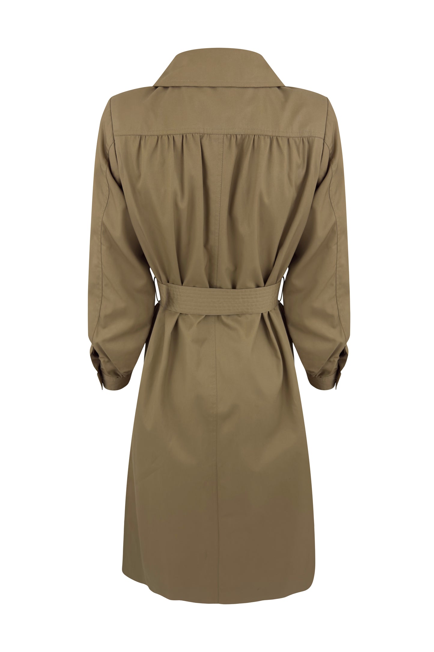 Tan Cotton Classic Belted Trench