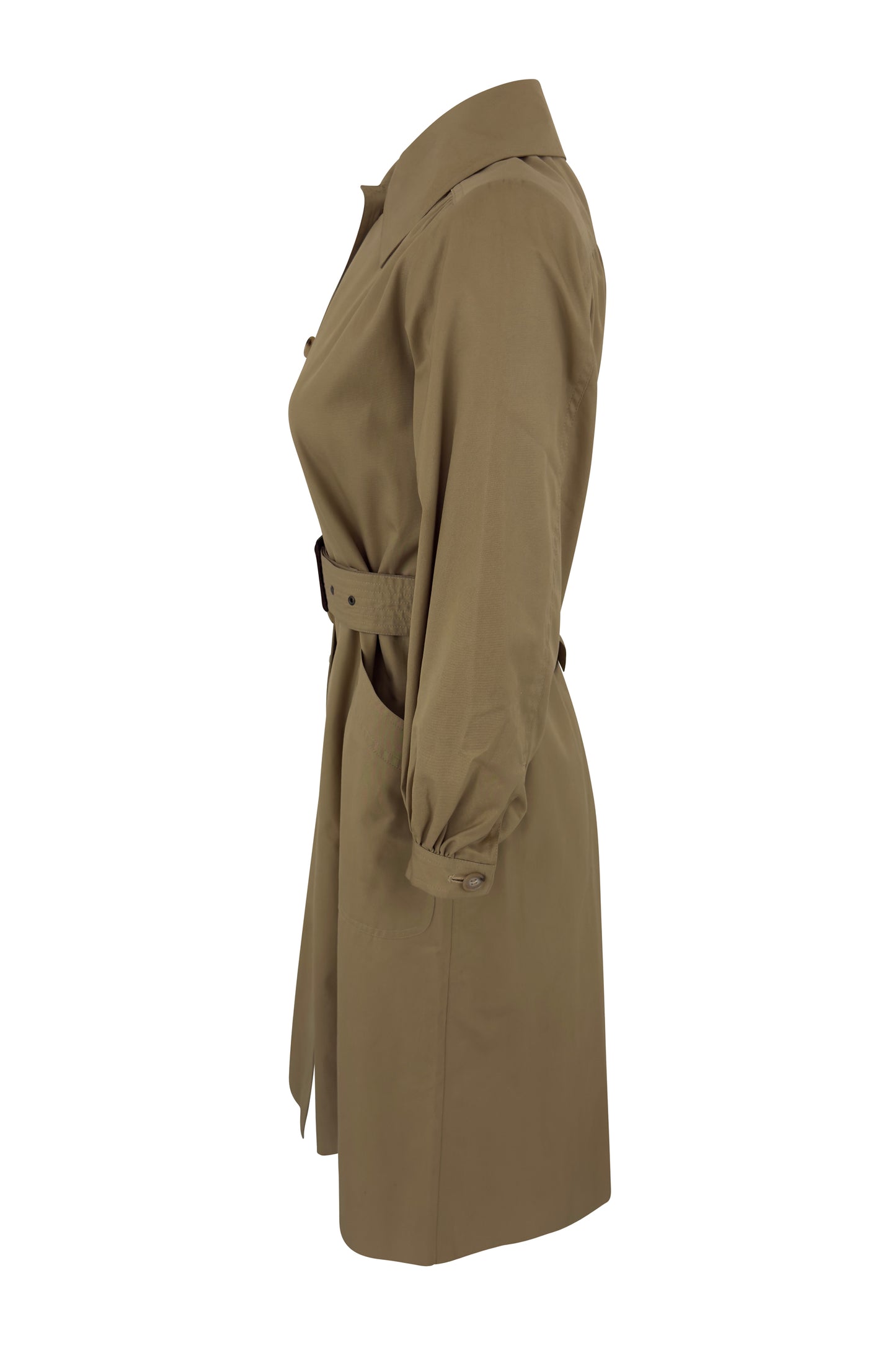 Tan Cotton Classic Belted Trench