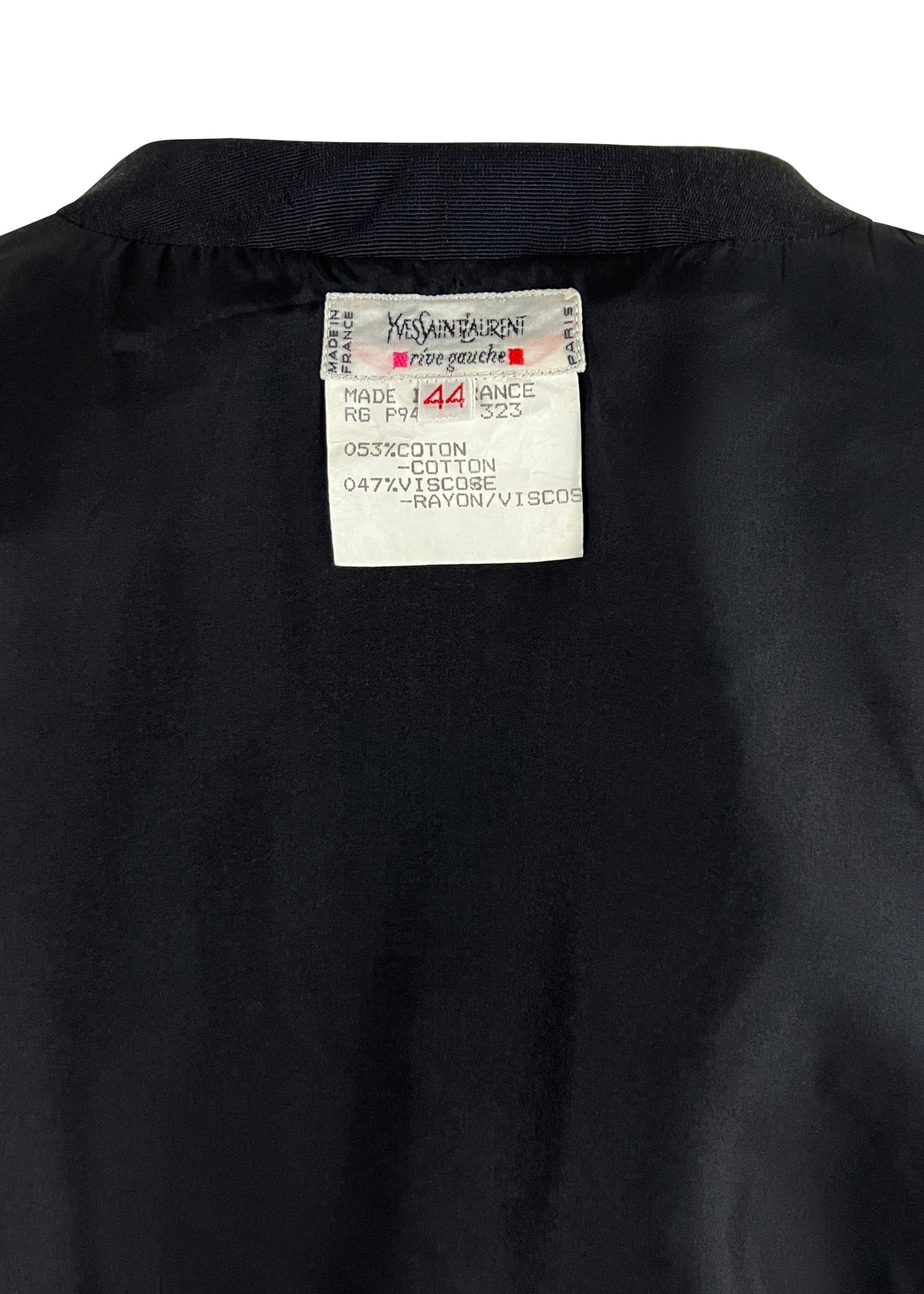 Black Moire Silk Vest
