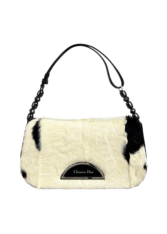 Cow Print Fur Malice Bag