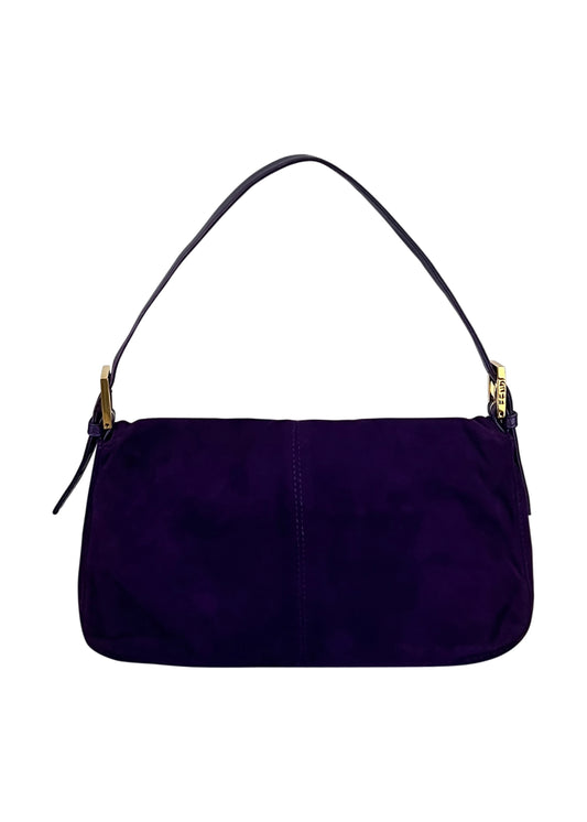 Purple Suede Baguette