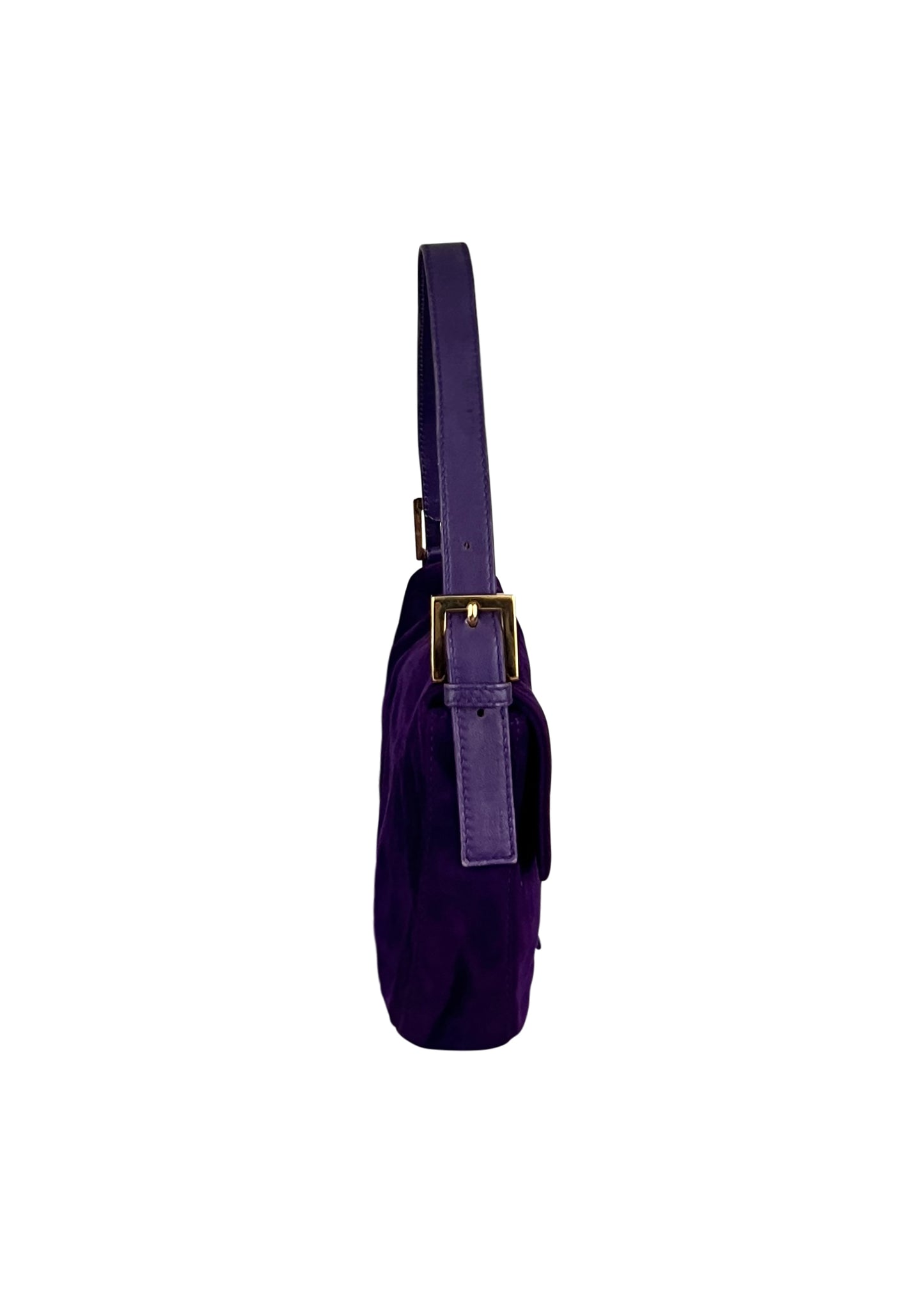 Purple Suede Baguette