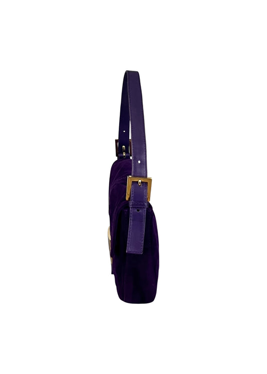 Purple Suede Baguette