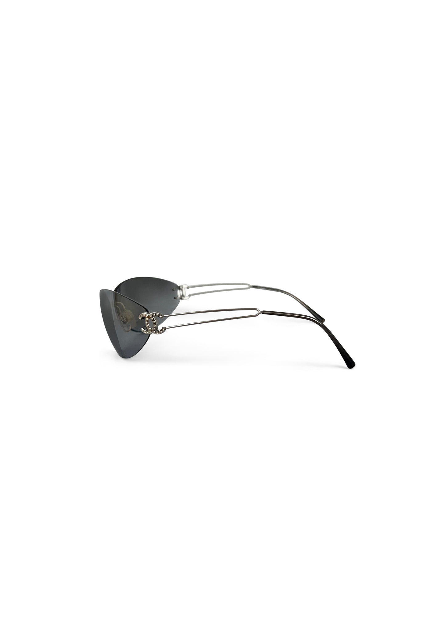 Mirrored CC Rimless Sunglasses