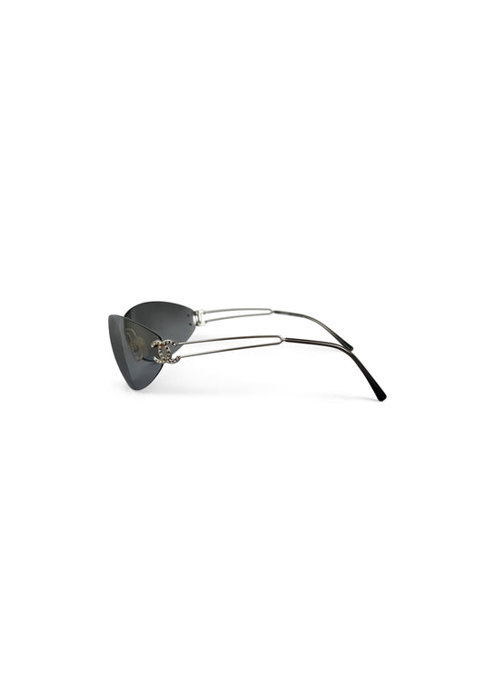 Mirrored CC Rimless Sunglasses
