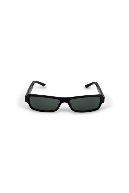 Black Acrylic Rectangular Sunstrass Sunglasses