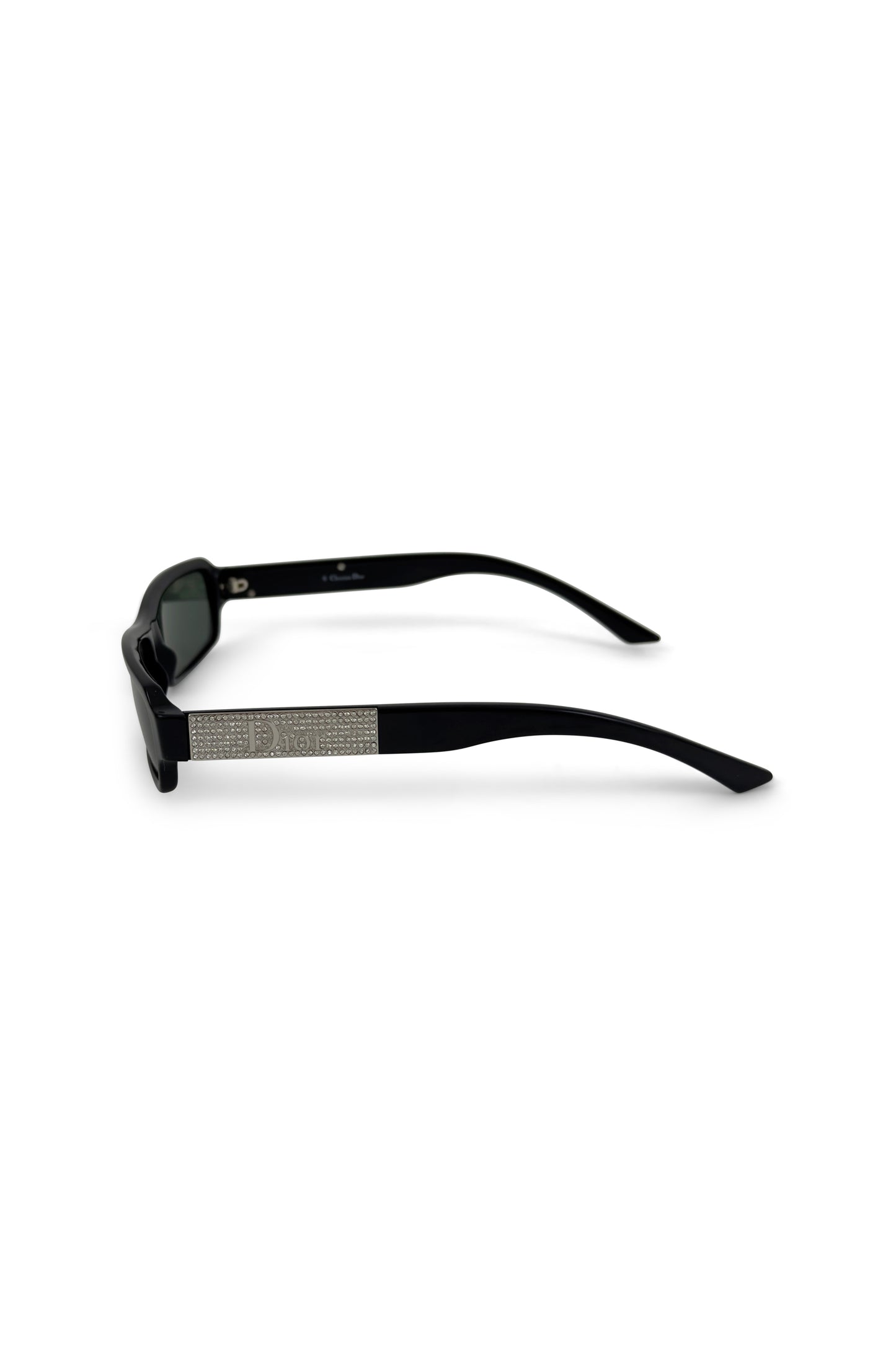 Black Acrylic Rectangular Sunstrass Sunglasses