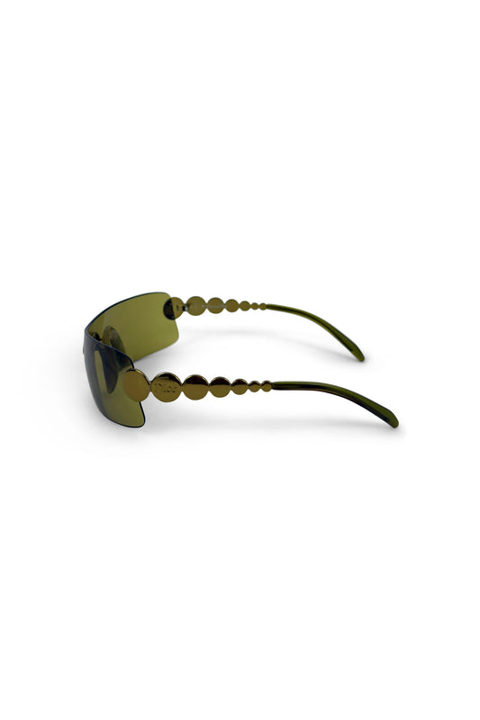 Green Gold 'Millennium' Frameless Sunglasses