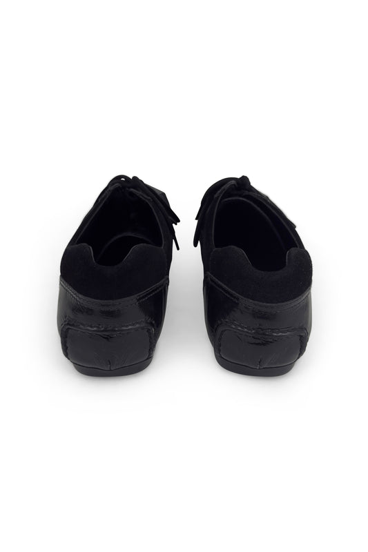 Black Lace Up Car Shoes