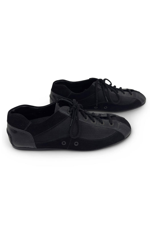 Black Lace Up Car Shoes