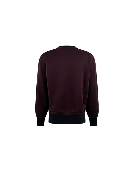 Burgundy Jean Paul Face Print Sweatshirt