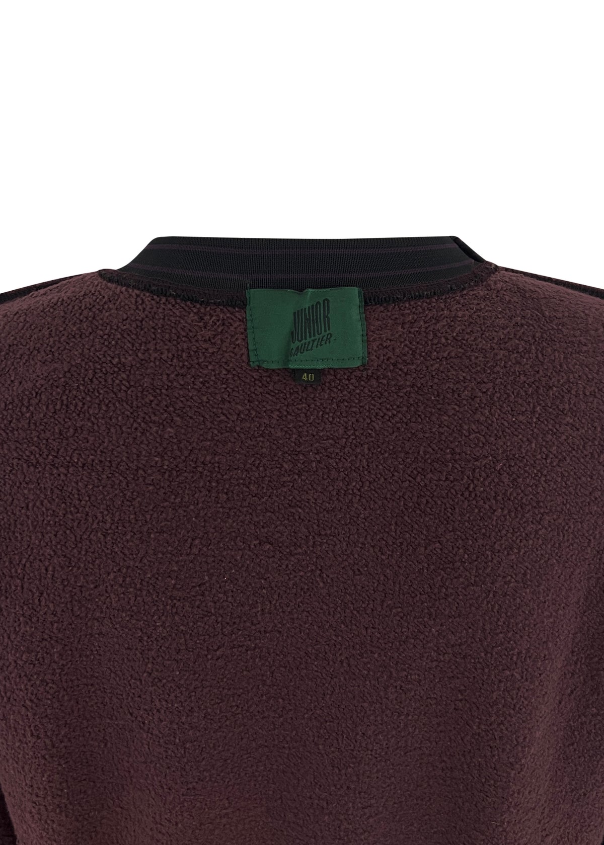 Burgundy Jean Paul Face Print Sweatshirt