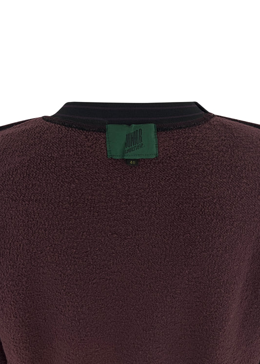 Burgundy Jean Paul Face Print Sweatshirt